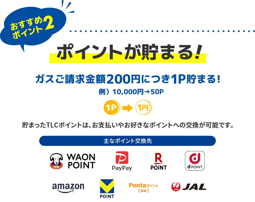 ポイントが貯まる!